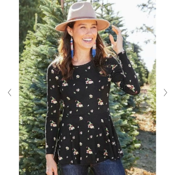 Matilda Jane Black Pep in Your Step Pelplum Top - Picture 6 of 8